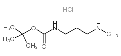 1-Boc-Amino-3-methylaminopropane hydrochloride Structure