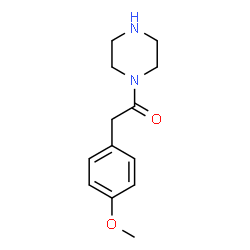 2-(4-methoxyphenyl)-1-(piperazin-1-yl)ethan-1-one结构式
