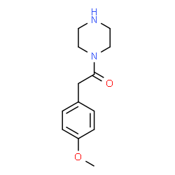 2-(4-methoxyphenyl)-1-(piperazin-1-yl)ethan-1-one structure