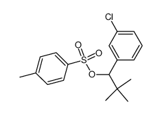 1-tert-Butyl-1-(3'-chlorophenyl)methyl tosylate结构式