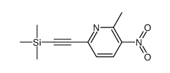 trimethyl-[2-(6-methyl-5-nitropyridin-2-yl)ethynyl]silane结构式