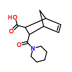 3-(PIPERIDIN-1-YLCARBONYL)BICYCLO[2.2.1]HEPT-5-ENE-2-CARBOXYLIC ACID picture