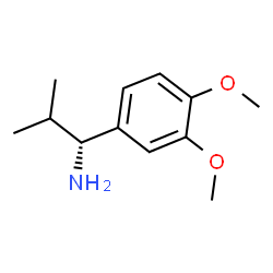 (1R)-1-(3,4-DIMETHOXYPHENYL)-2-METHYLPROPYLAMINE结构式