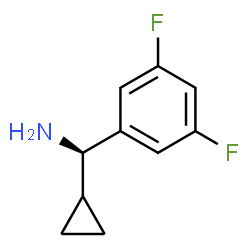 (1R)(3,5-DIFLUOROPHENYL)CYCLOPROPYLMETHYLAMINE Structure