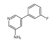5-(3-氟苯基)吡啶-3-胺结构式