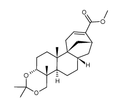 methyl 3α,18-isopropylidenedioxyaphidicol-15-ene-16-carboxylate Structure