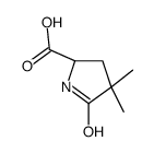 (S)-4,4-二甲基-5-氧代吡咯烷-2-羧酸结构式