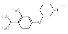 3-(4-Isopropyl-3-methylphenoxy)piperidine hydrochloride Structure