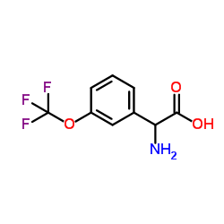 3-(Trifluoromethoxy)-DL-phenylglycine结构式