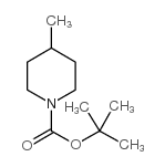 4-甲基哌啶-1-甲酸叔丁酯结构式