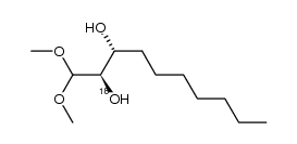 (2R,3R)-1,1-dimethoxydecane-2,3-diol-18O Structure