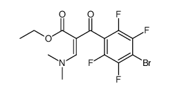 ethyl 2-(4-bromo-2,3,5,6-tetrafluorobenzoyl)-3-(dimethylamino)acrylate结构式
