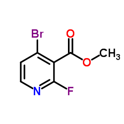 4-Bromo-2-fluoropyridine-3-carboxylic acid methyl ester Structure