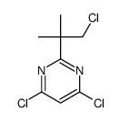 4,6-dichloro-2-(1-chloro-2-methylpropan-2-yl)pyrimidine Structure