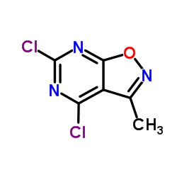 4,6-二氯-3-甲基异噁唑并[5,4-d]嘧啶结构式
