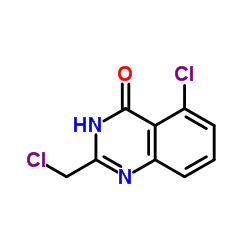 5-Chloro-2-chloromethyl-1H-quinazolin-4-one结构式