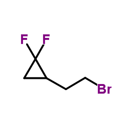 2-(2-Bromoethyl)-1,1-difluorocyclopropane结构式