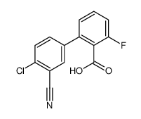 2-(4-chloro-3-cyanophenyl)-6-fluorobenzoic acid结构式