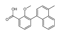 2-methoxy-3-(4-methylnaphthalen-1-yl)benzoic acid结构式