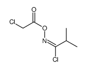 [(Z)-(1-chloro-2-methylpropylidene)amino] 2-chloroacetate结构式