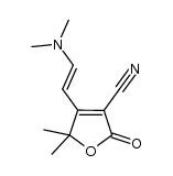 4-(2-(dimethylamino)vinyl)-5,5-dimethyl-2-oxo-2,5-dihydrofuran-3-carbonitrile Structure