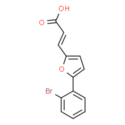 3-[5-(2-BROMO-PHENYL)-FURAN-2-YL]-ACRYLIC ACID Structure