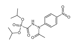 [N'-Acetyl-N'-(4-nitro-phenyl)-hydrazinocarbonyl]-phosphonic acid diisopropyl ester结构式