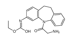 ethyl N-[11-(2-aminoacetyl)-5,6-dihydrobenzo[b][1]benzazepin-2-yl]carbamate结构式