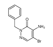 4-amino-2-benzyl-5-bromopyridazin-3(2H)-one Structure