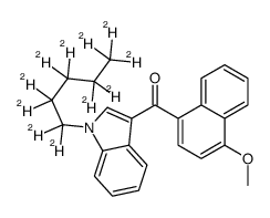 1-(Pentyl-d11)-3-(4-methoxynaphthoyl)indole结构式
