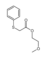 2-methoxyethyl 2-phenylsulfanylacetate结构式