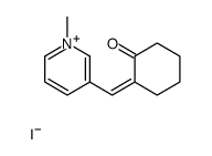 2-[(1-methylpyridin-1-ium-3-yl)methylidene]cyclohexan-1-one,iodide结构式