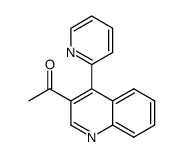 1-(4-(pyridin-2-yl)quinolin-3-yl)ethanone Structure