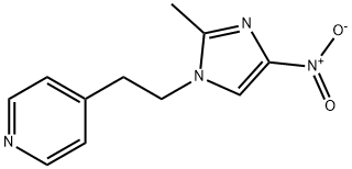 4-(2-(2-甲基-4-硝基-1H-咪唑-1-基)乙基)吡啶结构式