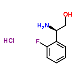 (R)-2-氨基-2-(2-氟苯基)乙醇盐酸盐结构式