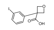 3-(3-iodophenyl)oxetane-3-carboxylic acid结构式