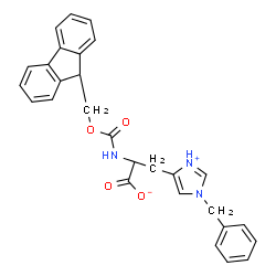 Fmoc-D-His(Bzl)-OH Structure