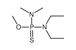 N-[dimethylamino(methoxy)phosphinothioyl]-N-ethylethanamine Structure