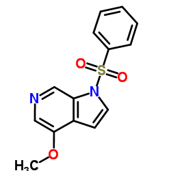 4-Methoxy-1-(phenylsulfonyl)-1H-pyrrolo[2,3-c]pyridine结构式