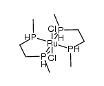 trans-bis[1,2-bis(dimethylphosphino)ethane]dichlororuthenium(II)结构式