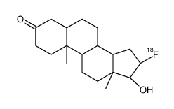 (5S,8R,9S,10S,13S,14S,16S,17R)-16-fluoranyl-17-hydroxy-10,13-dimethyl-1,2,4,5,6,7,8,9,11,12,14,15,16,17-tetradecahydrocyclopenta[a]phenanthren-3-one结构式