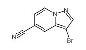 3-bromopyrazolo[1,5-a]pyridine-5-carbonitrile结构式