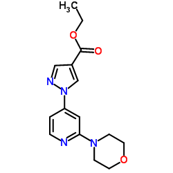 Ethyl 1-(2-Morpholinopyridin-4-yl)-1H-pyrazole-4-carboxylate Structure