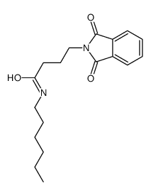 4-(1,3-dioxoisoindol-2-yl)-N-hexylbutanamide结构式