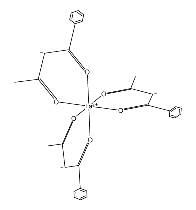 lanthanum(III) benzoylacetonate结构式