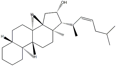 (Z)-5α-Cholest-22-en-16β-ol structure