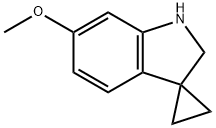 6'-METHOXYSPIRO[CYCLOPROPANE-1,3'-INDOLINE]结构式