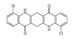 4,11-dichloro-5,6,12,13-tetrahydroquino[2,3-b]acridine-7,14-dione结构式