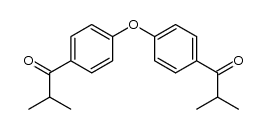 1,1'-(4,4'-oxybis(4,1-phenylene))bis(2-methylpropan-1-one)结构式