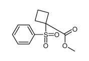 methyl 1-(benzenesulfonyl)cyclobutane-1-carboxylate结构式